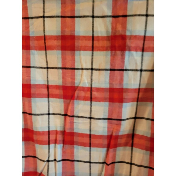 Wondershop Men’s Red Plaid 4XLT Pajama Button Down Shirt Red/White/Blue Big/Tal - Picture 4 of 6